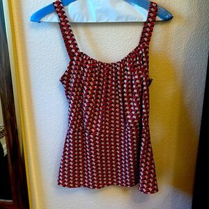 Cabi multi way top with peplum waist